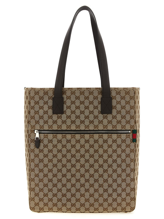 Brown Polyester Shoulder Bag