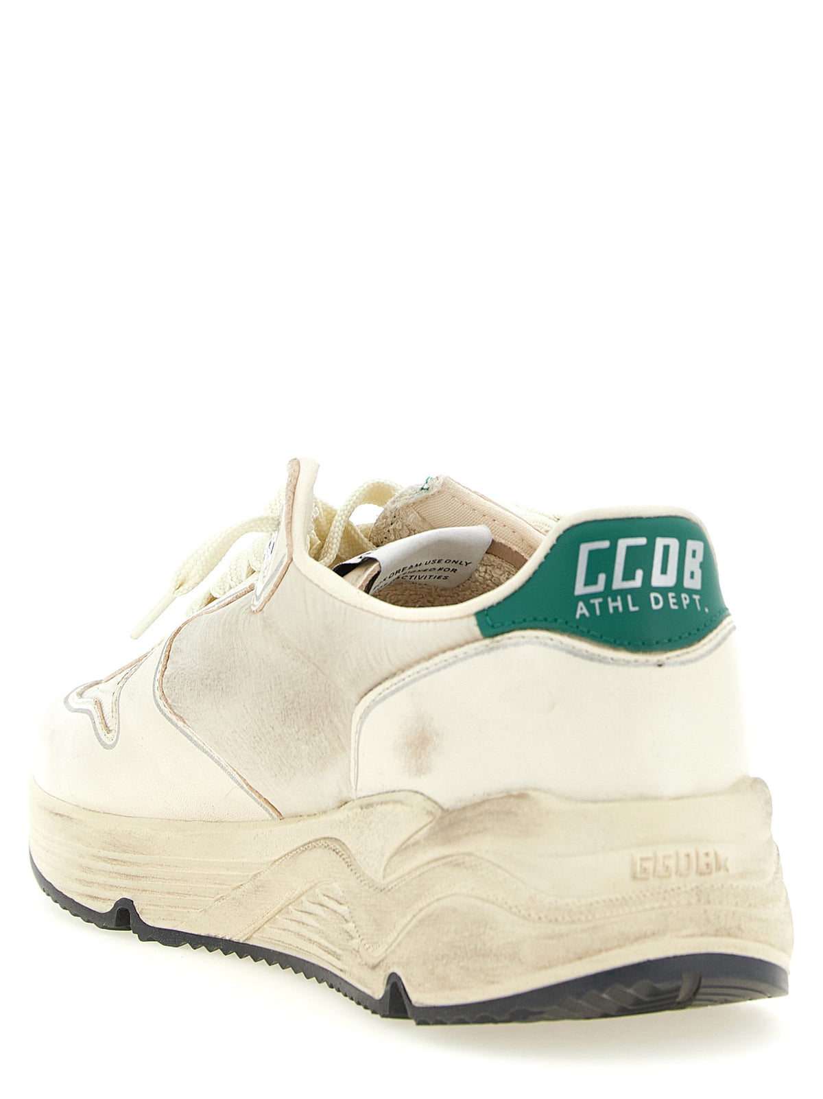 Bicolor Leather Athletic Sneakers