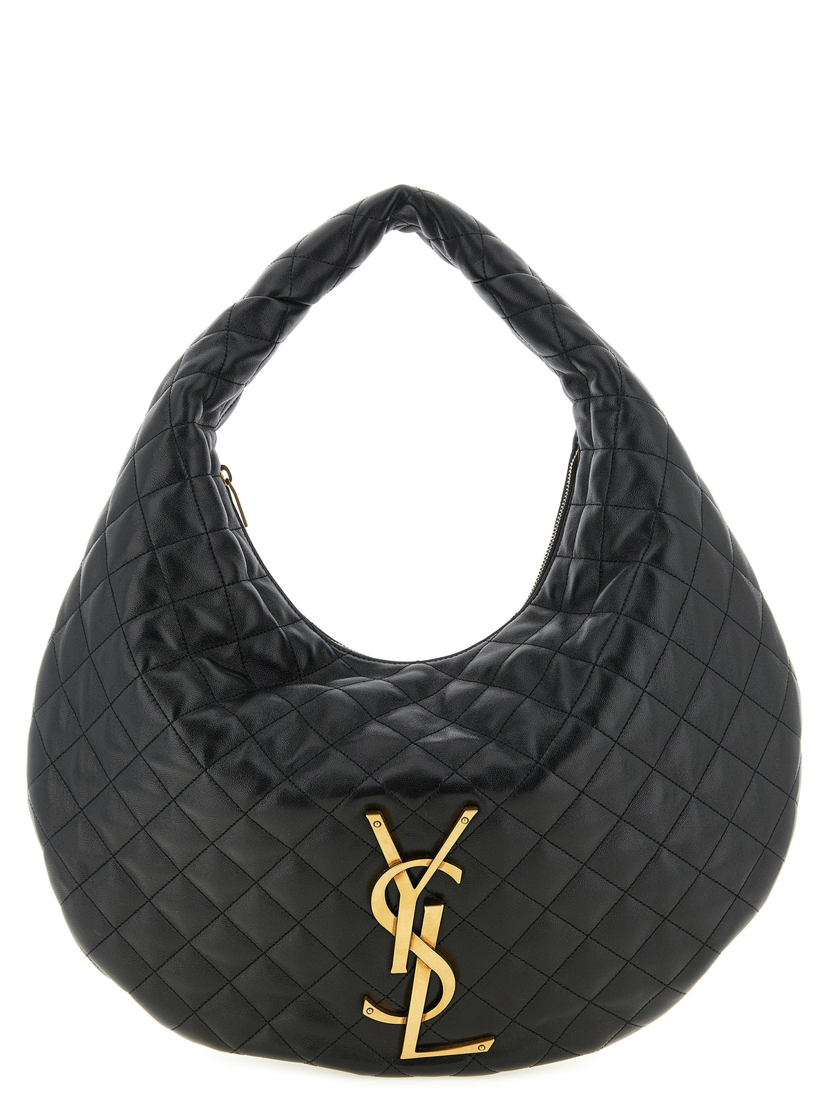 Black Lamb Leather Shoulder Bag