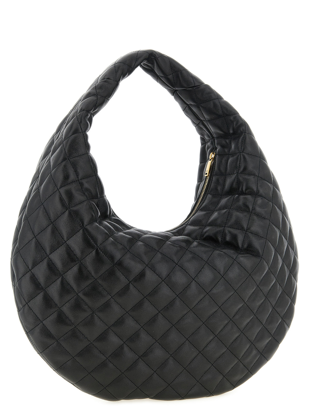 Black Lamb Leather Shoulder Bag