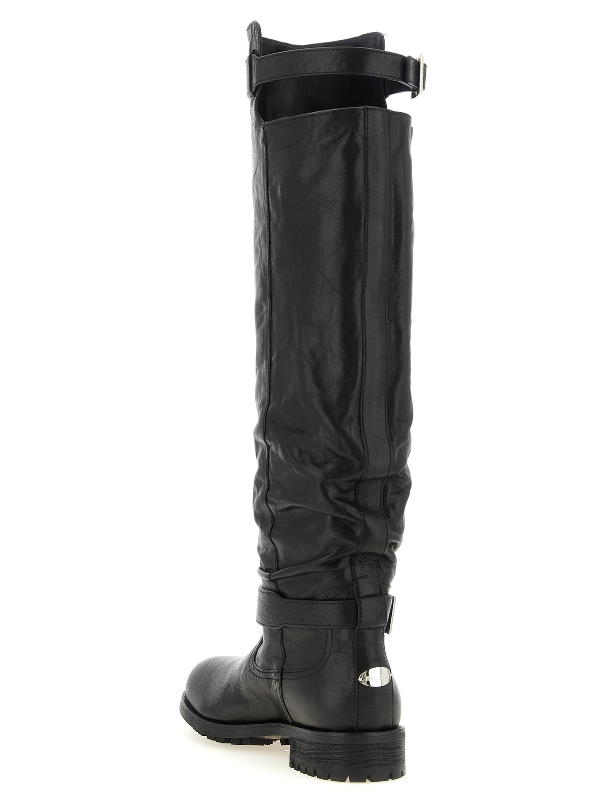 Black Leather Over The Knee
