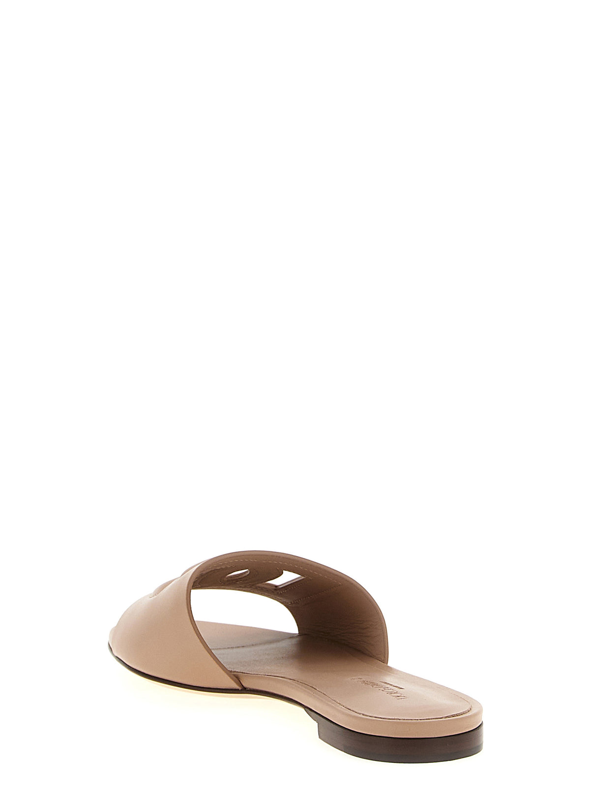Beige Calfskin Slides