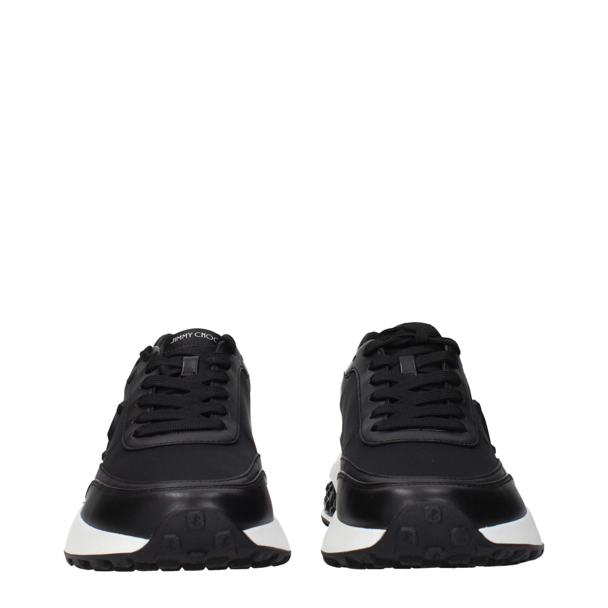 Black Fabric Athletic Sneakers