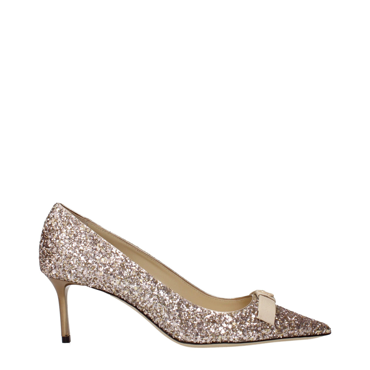 Pink Plastic Mid Heel Pumps