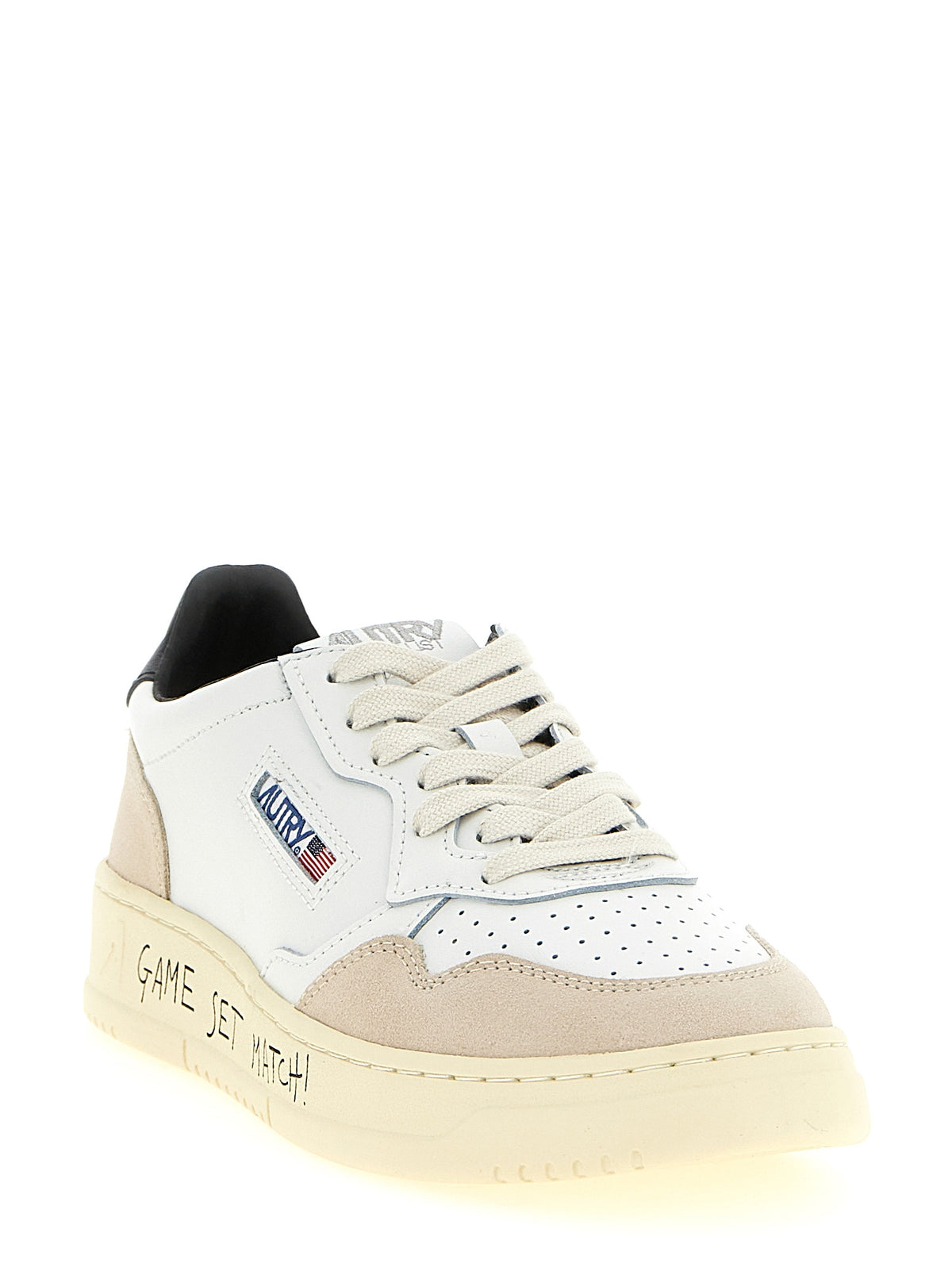 Multicolor Cowhide Athletic Sneakers