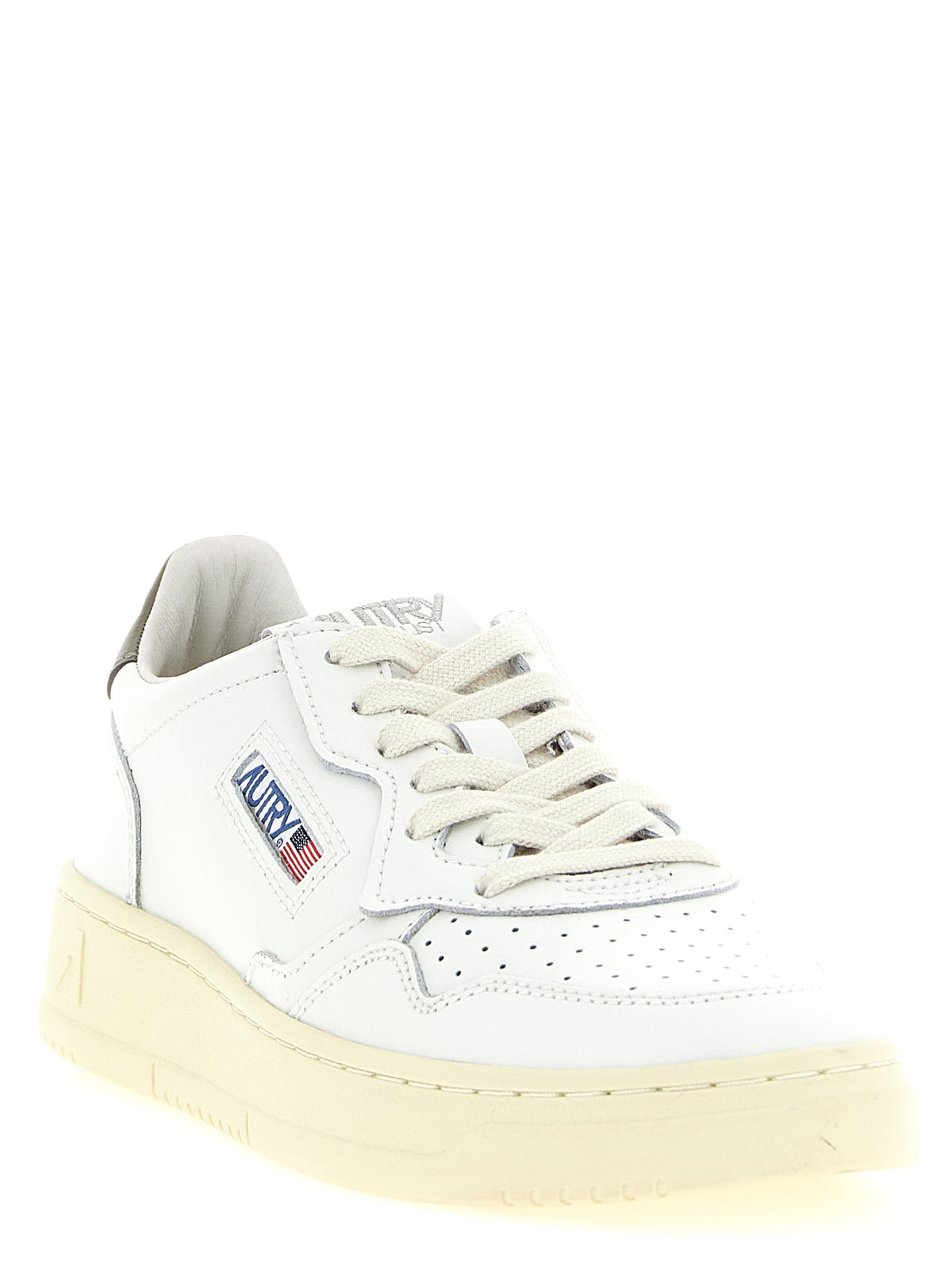 Bicolor Cowhide Low Top Sneakers