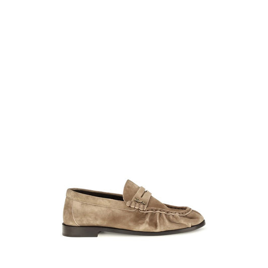 Beigeksiväriset Bos taurus -vasikannahkaiset slip-on-loaferit