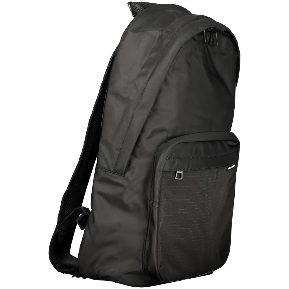 Nero Polyester Men Backpack