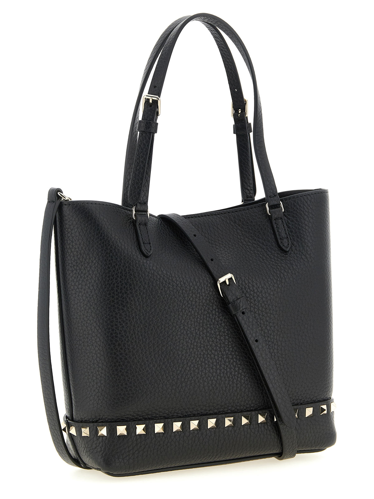 Black Calfskin Shoulder Bag