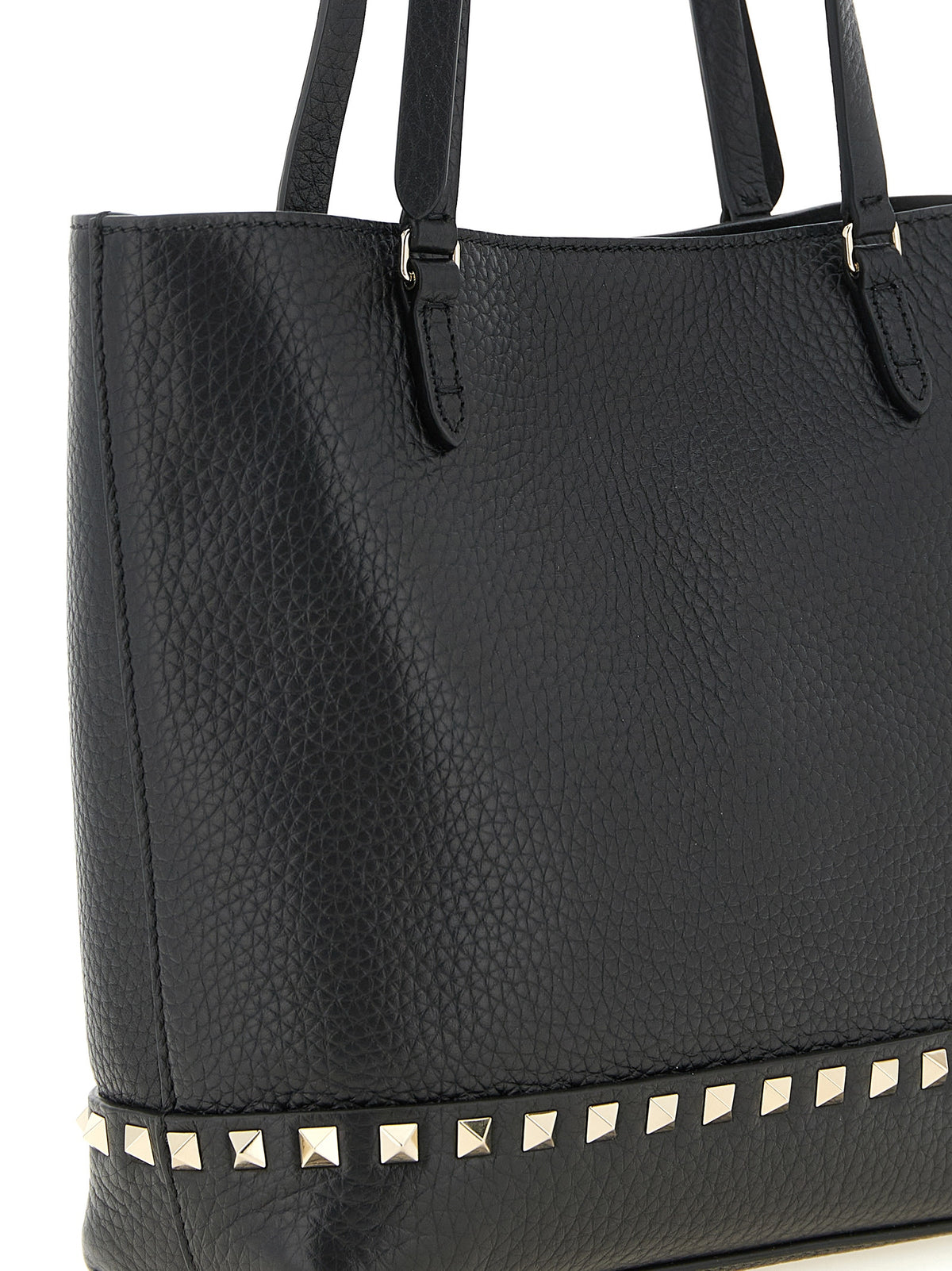 Black Calfskin Shoulder Bag