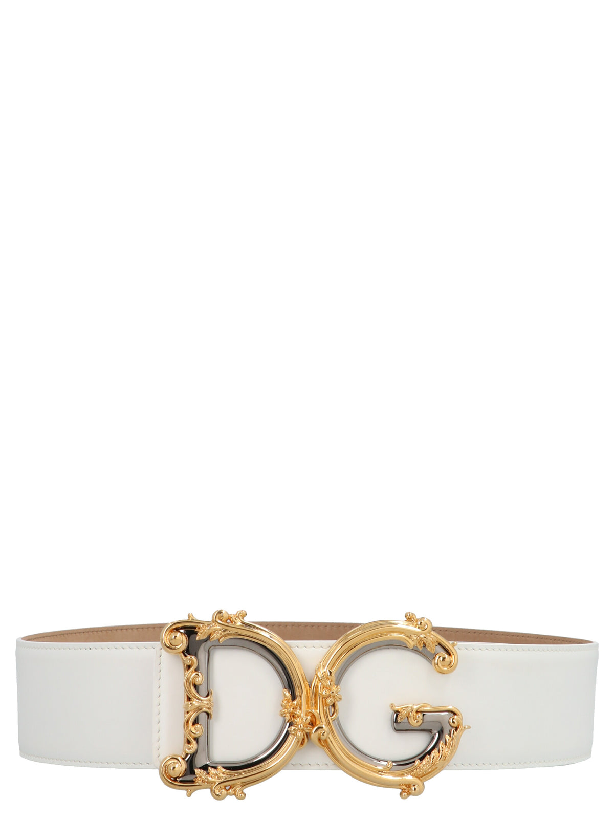 White Calfskin Regular Belt