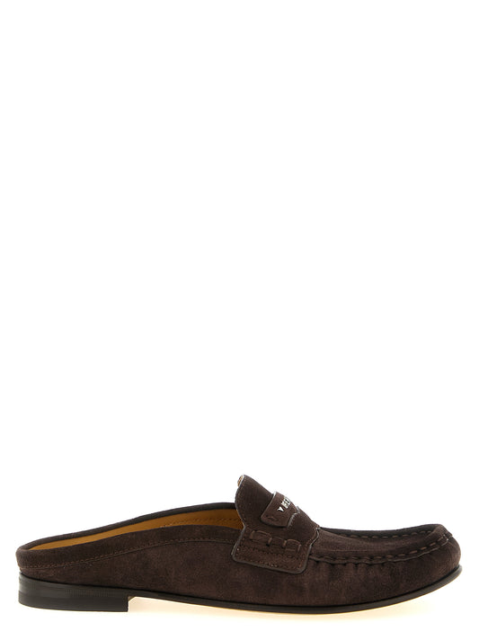 Ruskeat vasikannahkaiset slip-on-loaferit