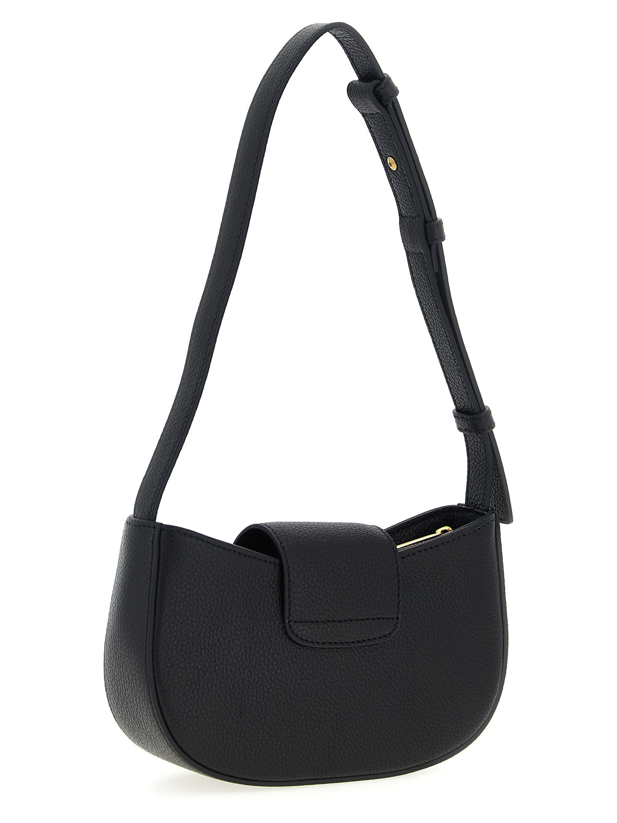 Black Calfskin Shoulder Bag