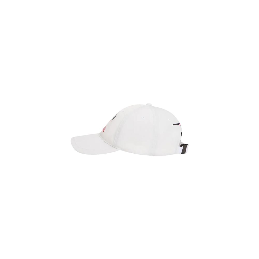 Valkoinen kierrätyspolyesterilippis (baseball-lippis)