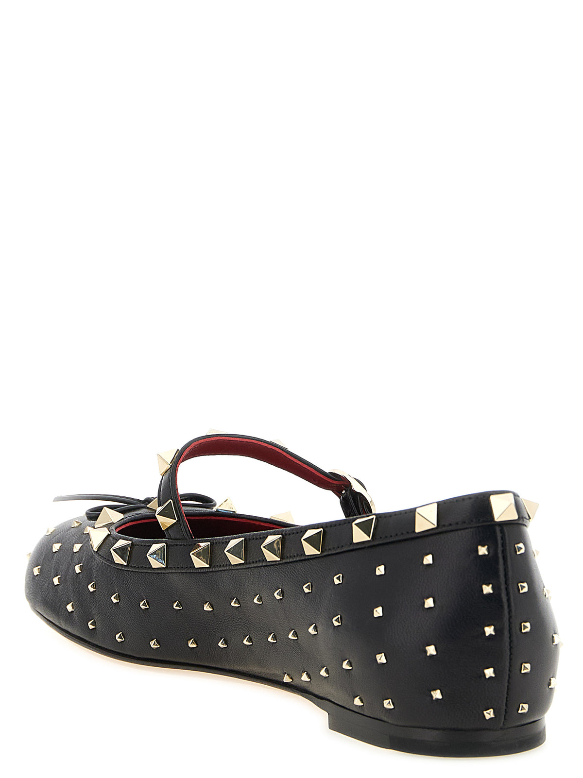 Black Lamb Leather Ballet Flats