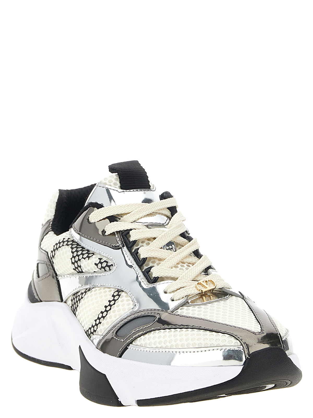 Multicolor Polyester Athletic Sneakers