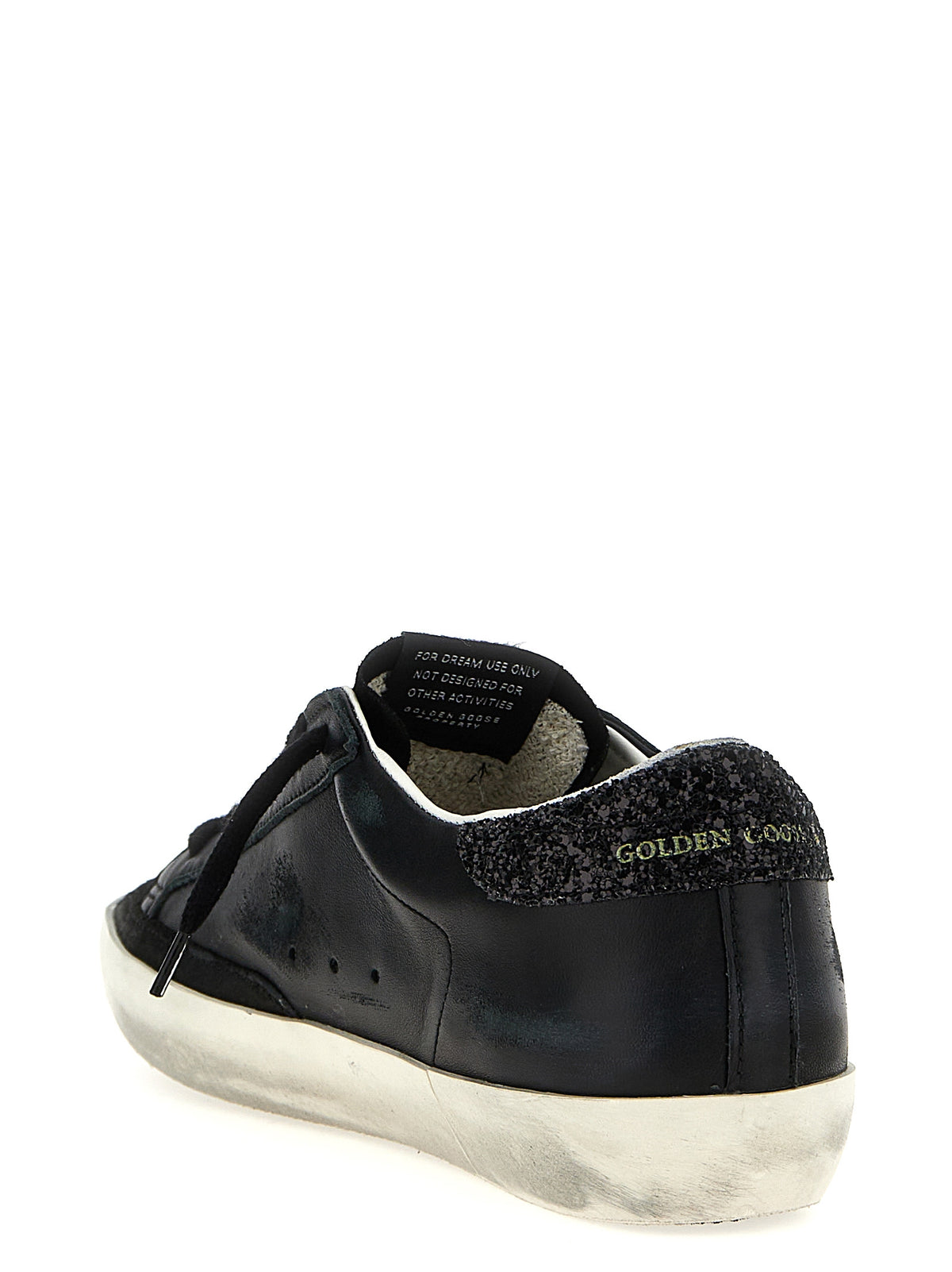 Black Leather Low Top Sneakers