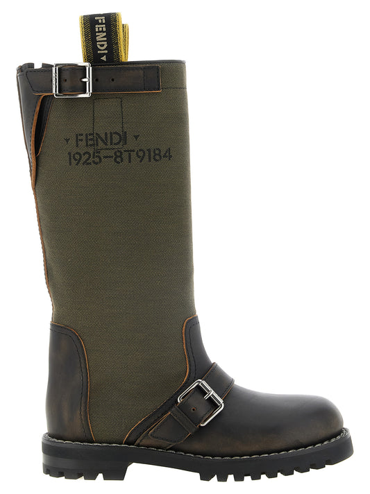 Bicolor Calfskin Over The Knee