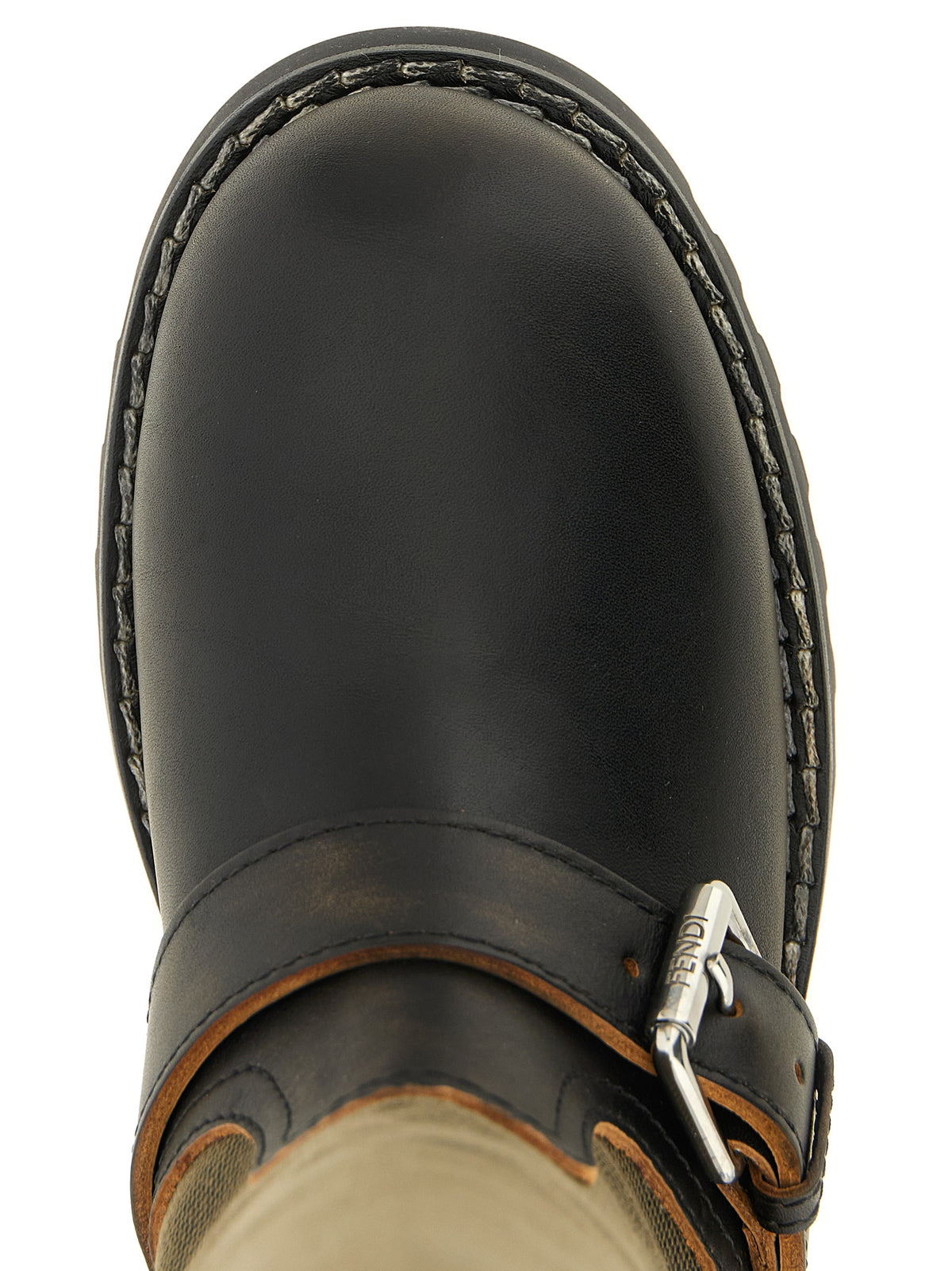 Bicolor Calfskin Over The Knee