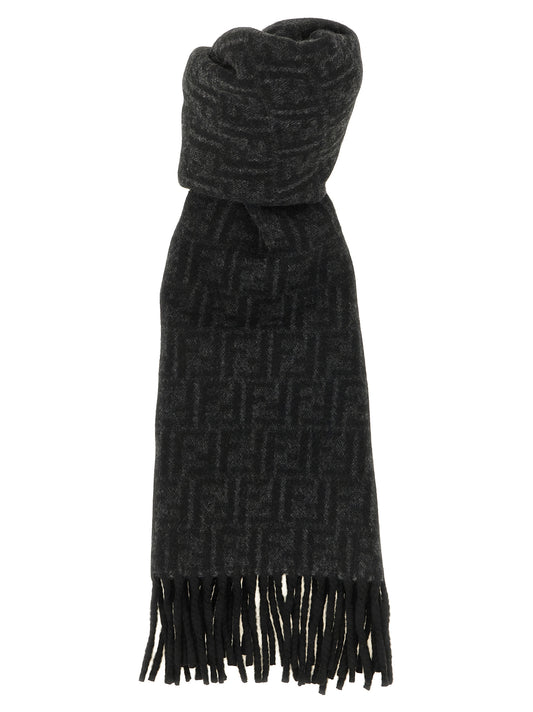 Black Wool Foulard