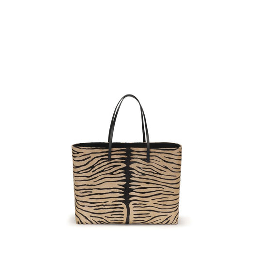 Beige Calf Leather Bos Taurus Shoulder Bag