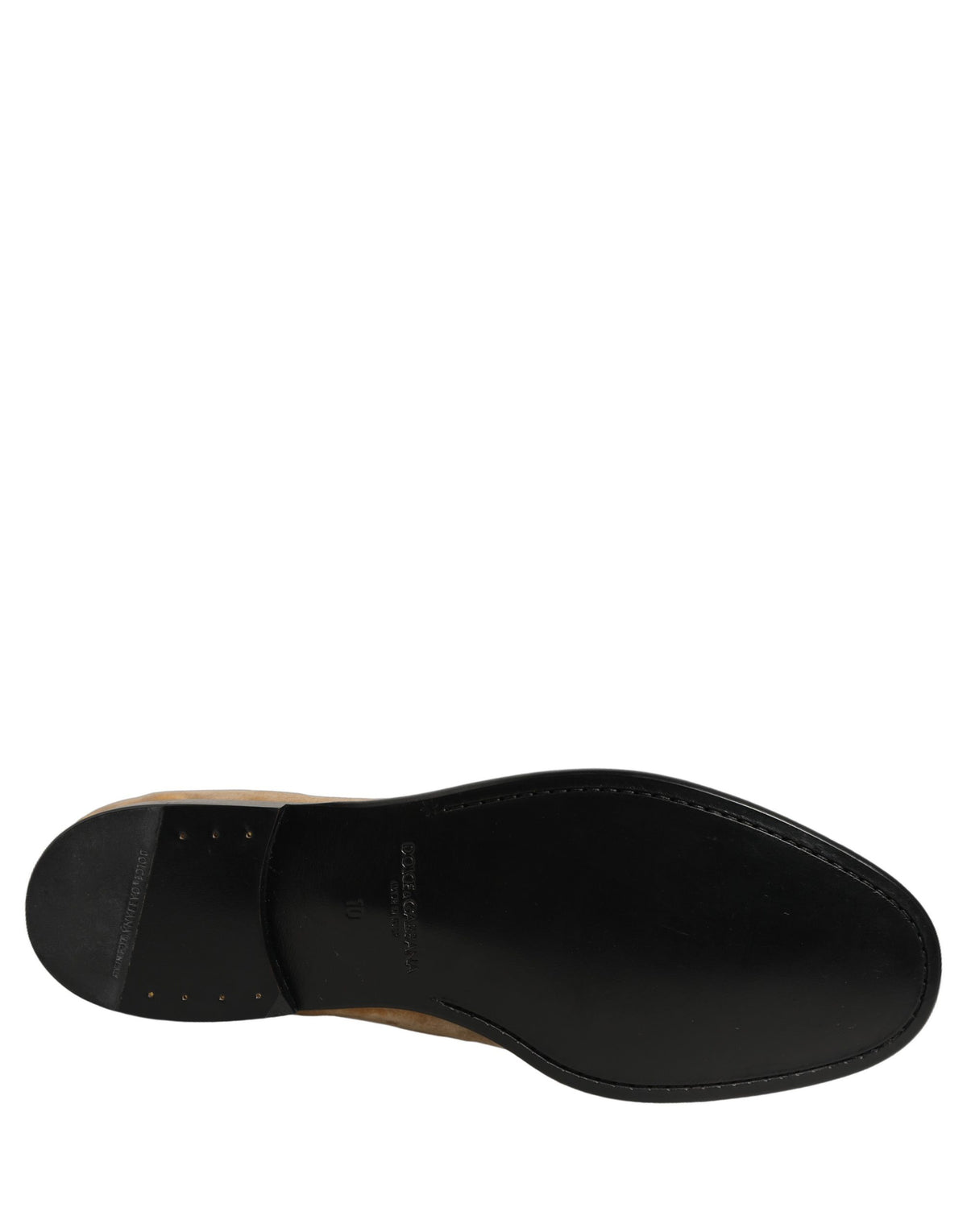 Beige Suede Slip On Slippers Loafers Shoes
