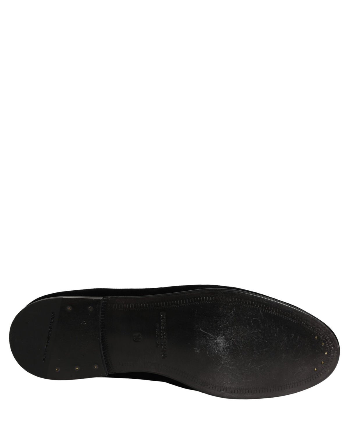 Black Crown Embellished Men Loafers Shoes