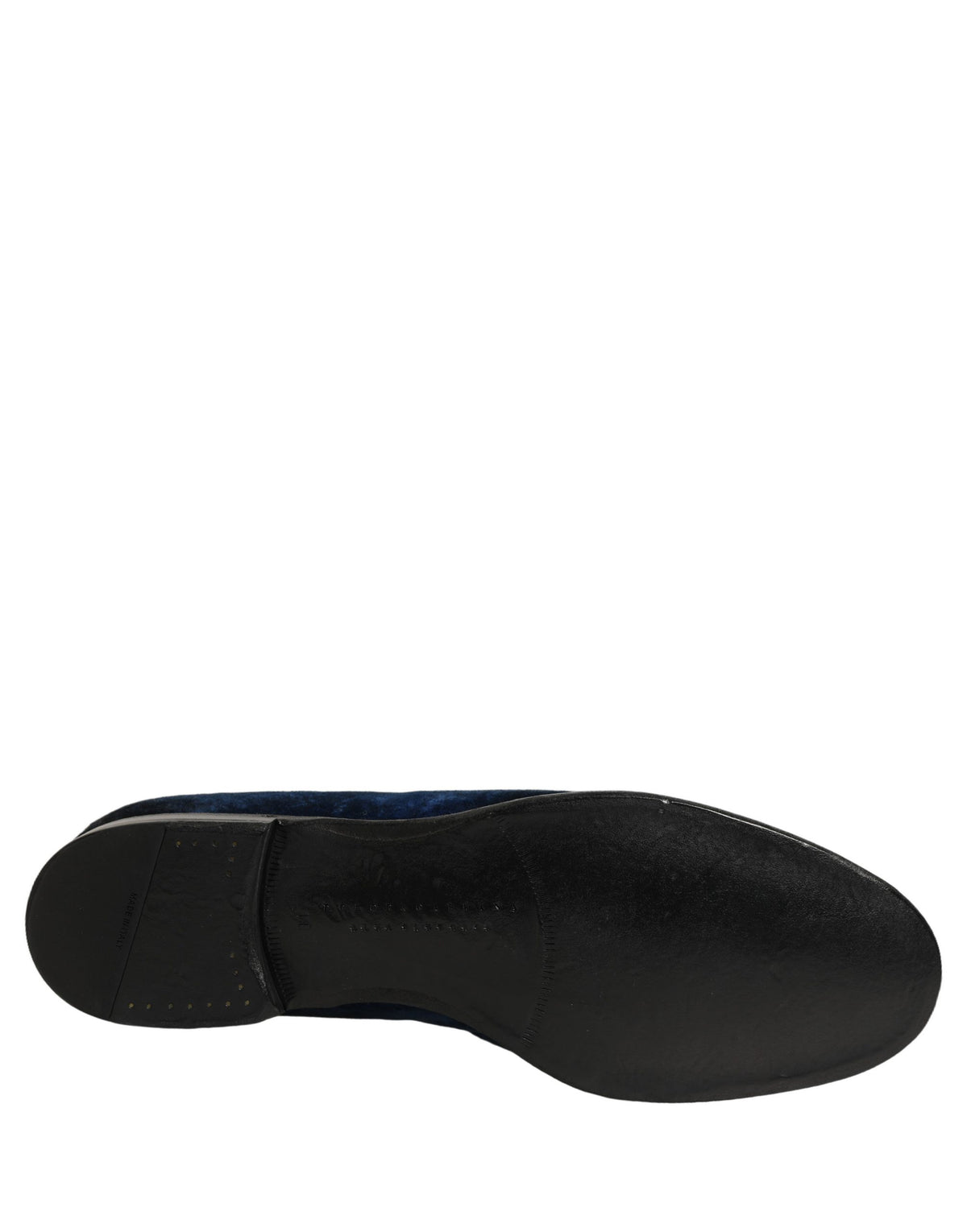 Blue Suede Slip On Men Slippers Loafers Shoes