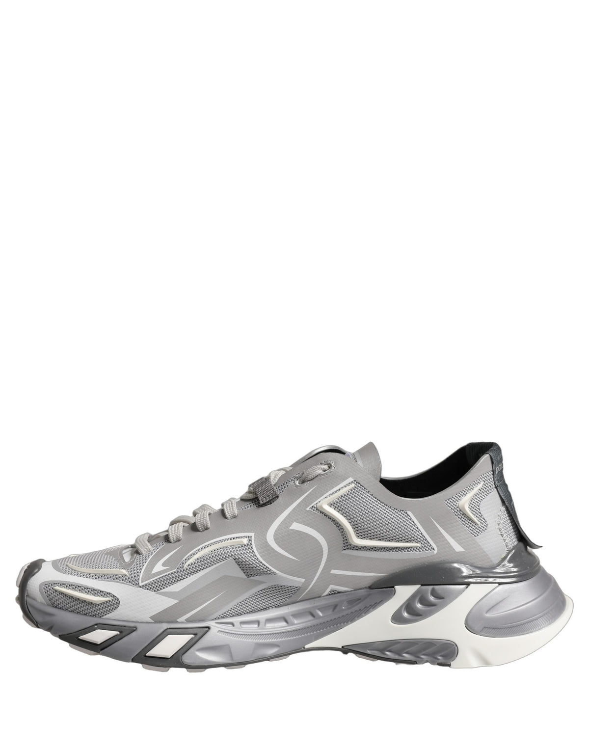 Gray Panelled Low Top Men Sneakers Shoes