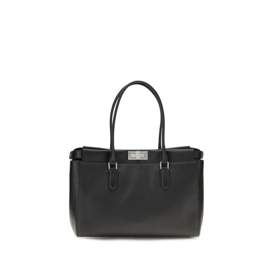 Black Calf Leather Bos Taurus Shoulder Bag