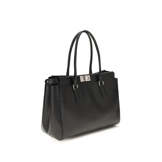 Black Calf Leather Bos Taurus Shoulder Bag