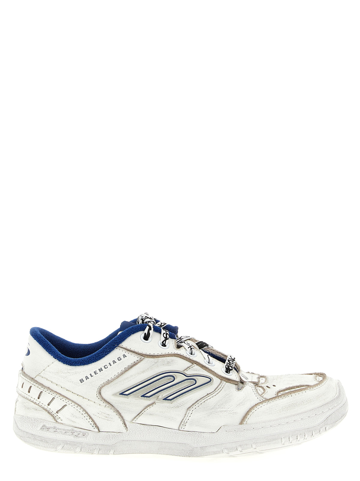 White Calfskin Athletic Sneakers