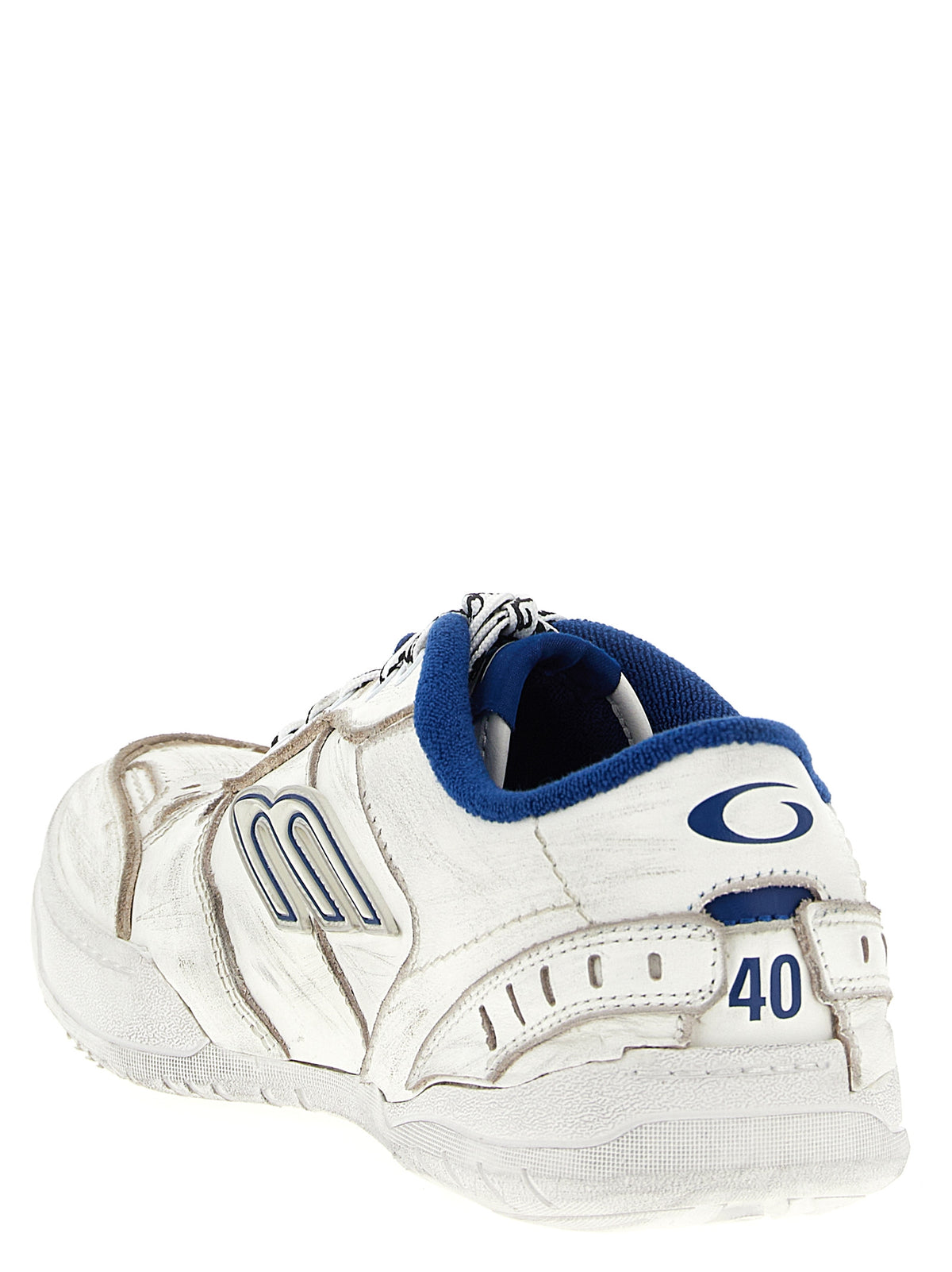 White Calfskin Athletic Sneakers