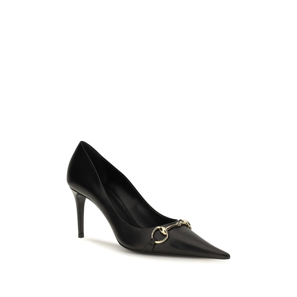 Black Calf Leather Bos Taurus High Heel Pumps