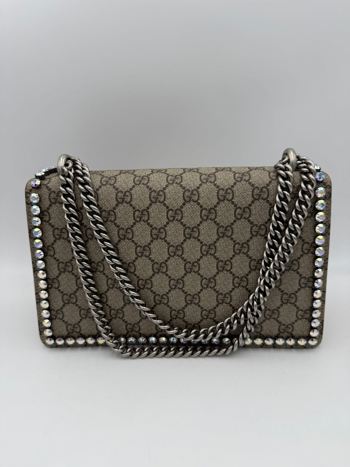 GUCCI DIONYSUS GG Supreme with Diamonds Handbag