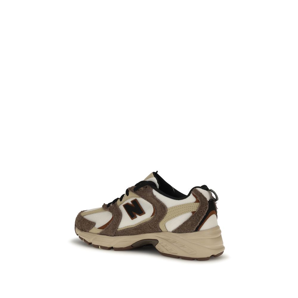 Brown Polyamide Athletic Sneakers