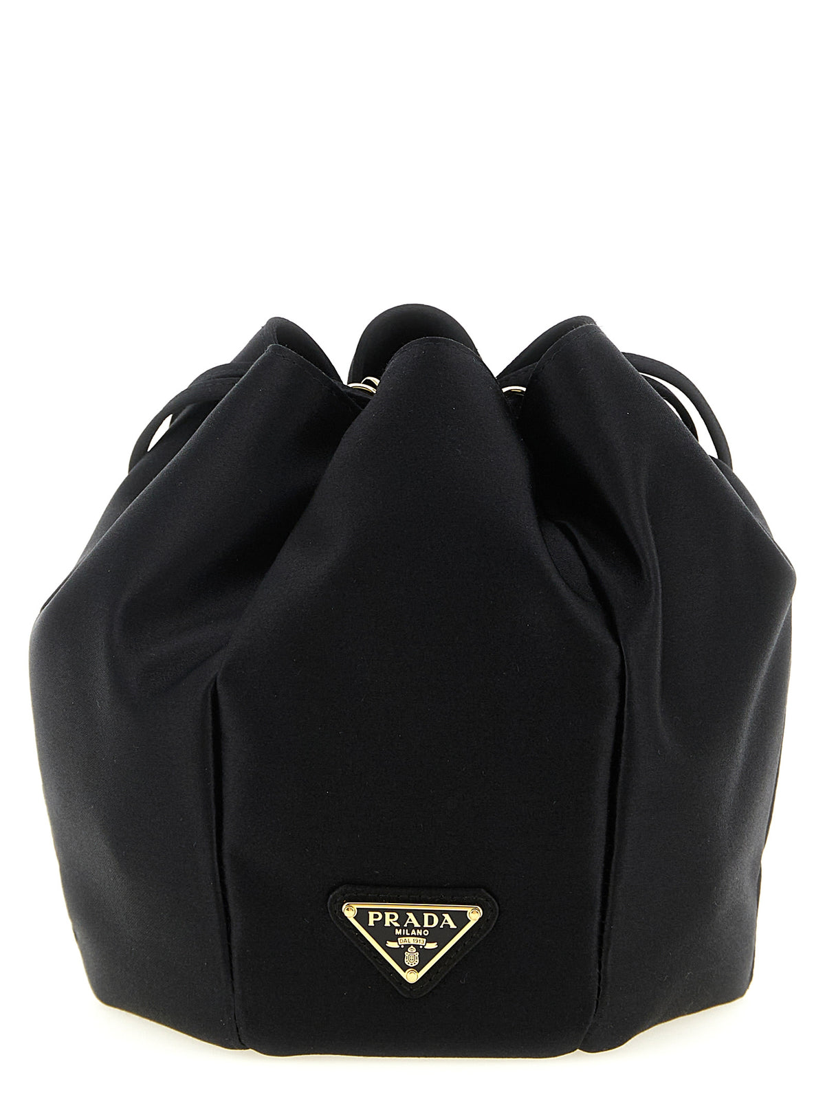 Black Viscose Shoulder Bag