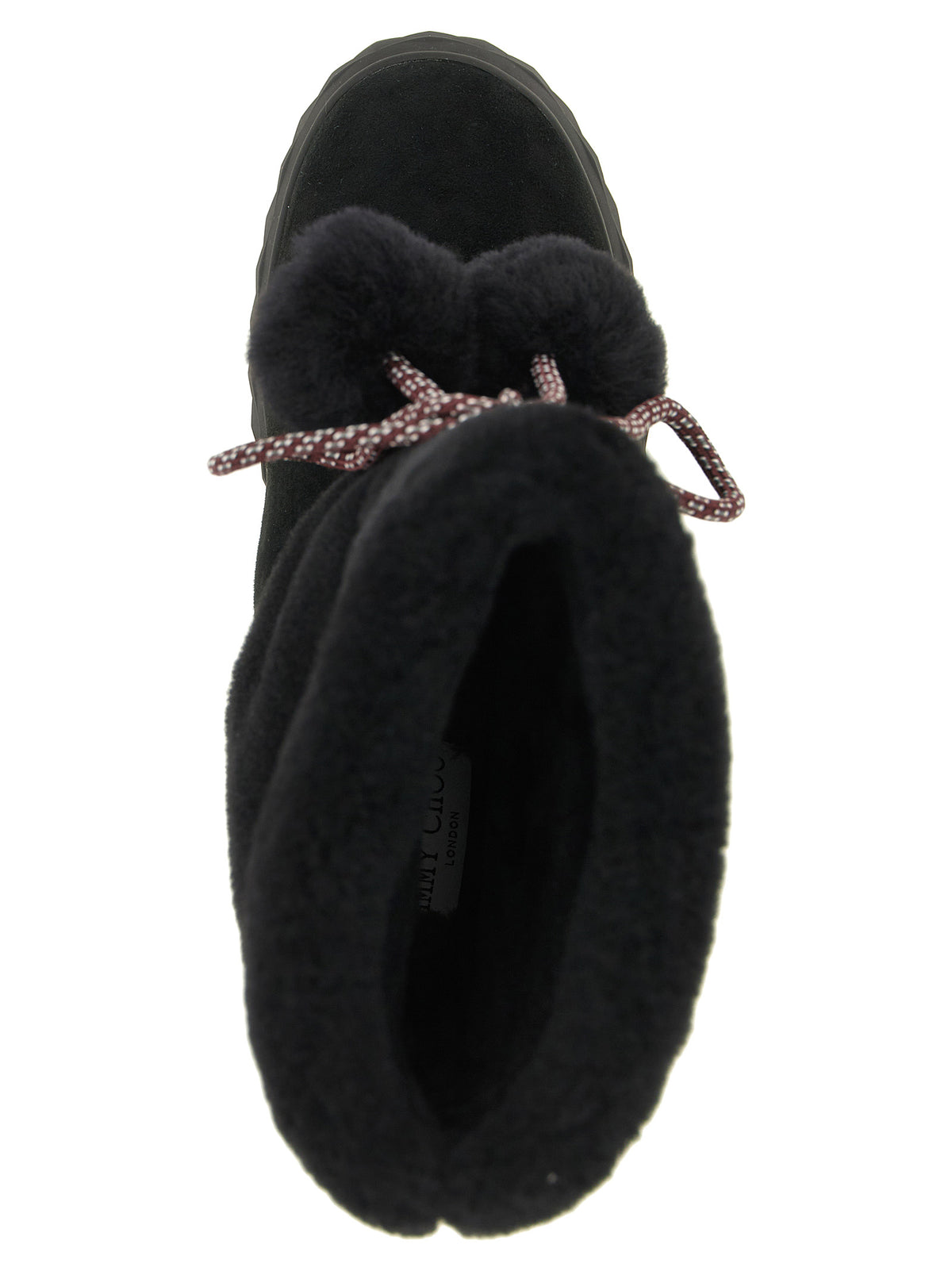 Black Lamb Leather Flat Boots