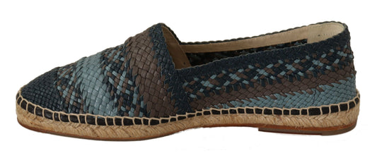 Siniset harmaat Slip On Buffalo Espadrille -kengät