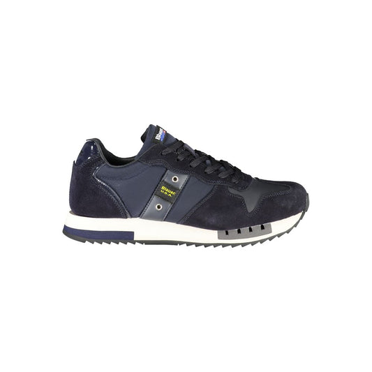Blue Polyester Sneaker