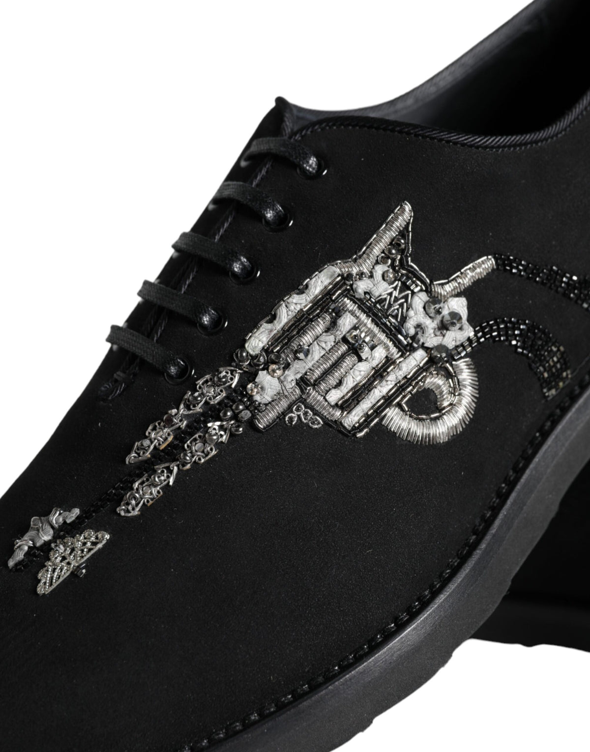 Black Suede Sicilia Lace Up Formal Shoes