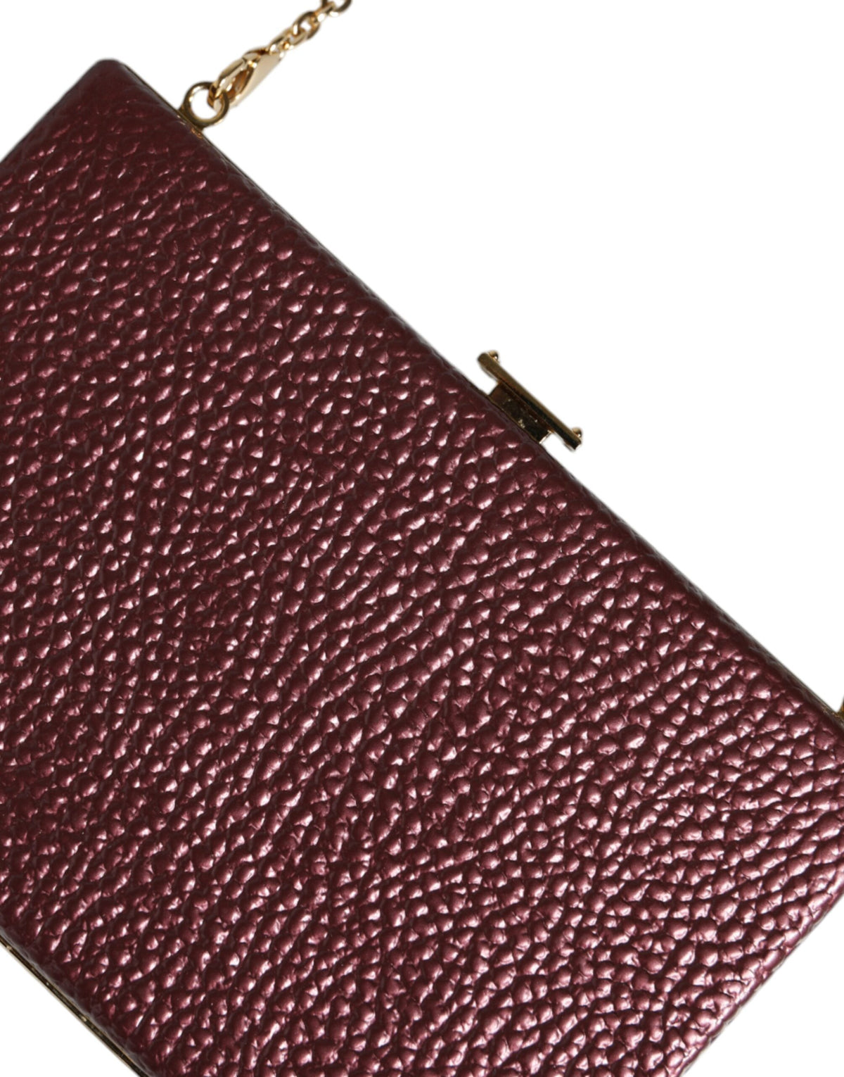 Maroon Leather Clutch Evening Crossbody Bag