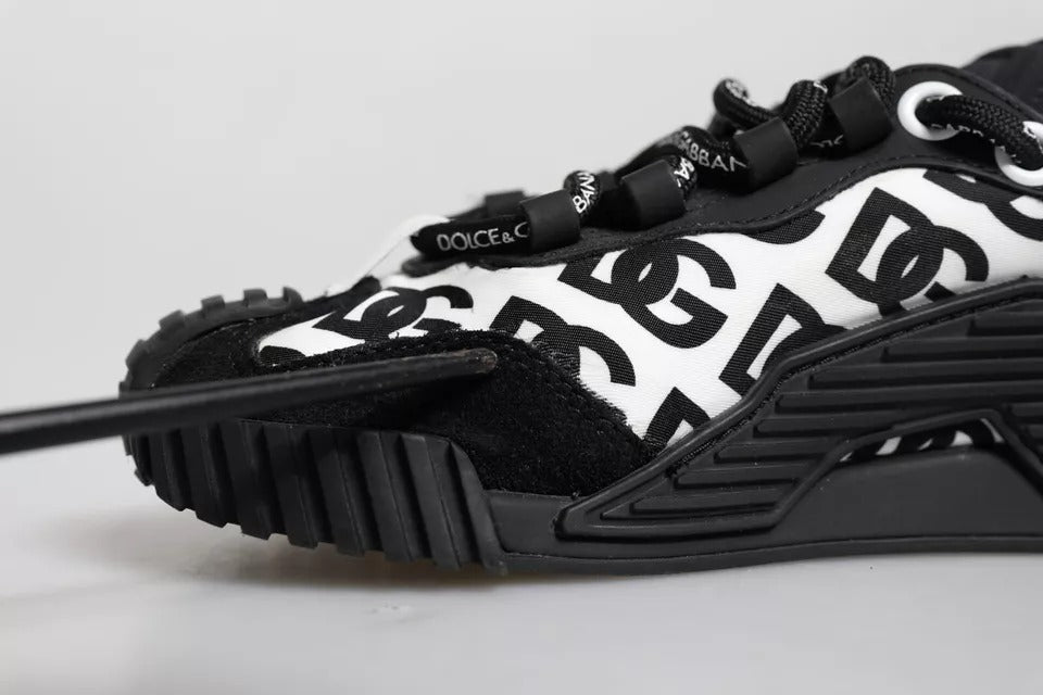 Black Logo Lace Up Low Top NS1 Sneakers Shoes