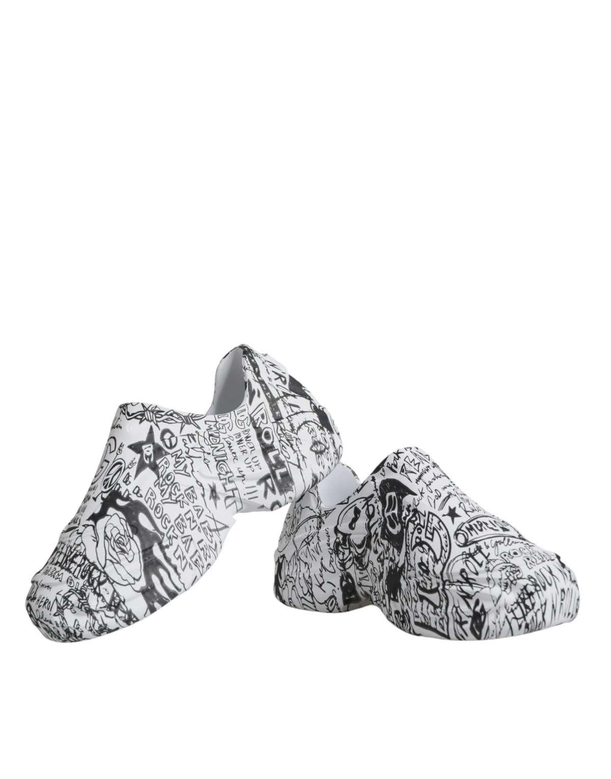 White Black Graffiti Daymaster Sneakers Shoes