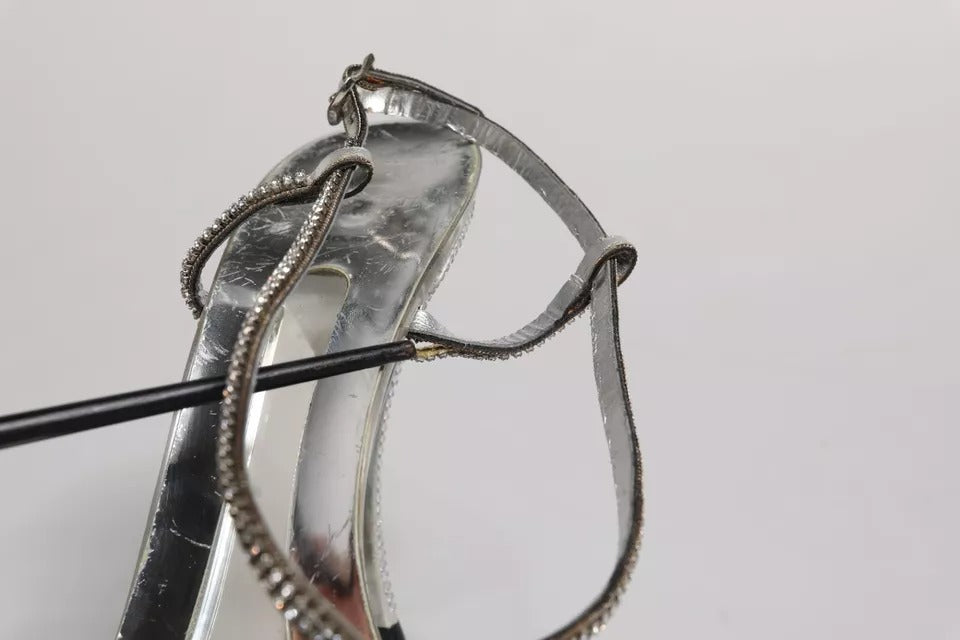Silver Crystal Slingback KEIRA Sandals Shoes