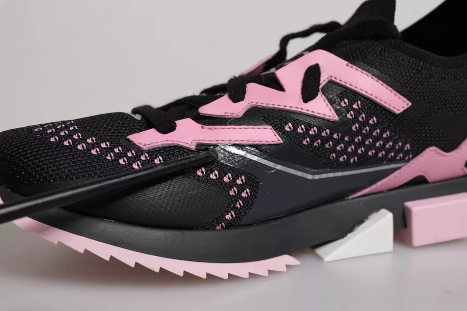Black Pink SORRENTO Sport Stretch Sneakers Shoes