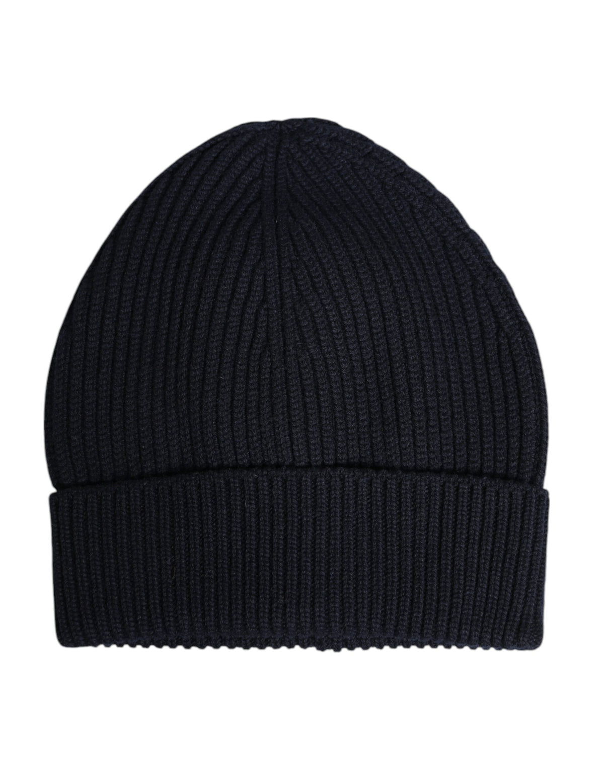 Blue Cashmere Knitted Winter Beanie Hat