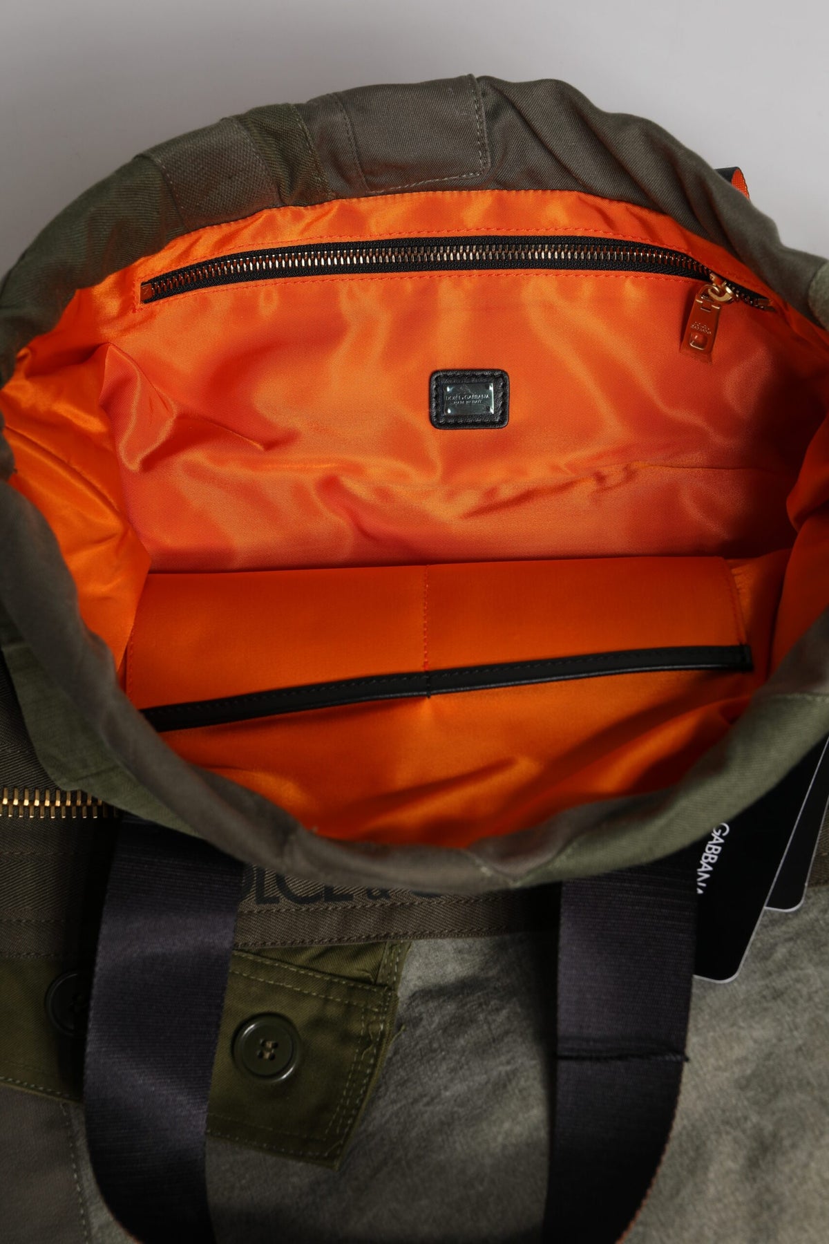 Military Green Patchwork Rucksack Backpack Bag