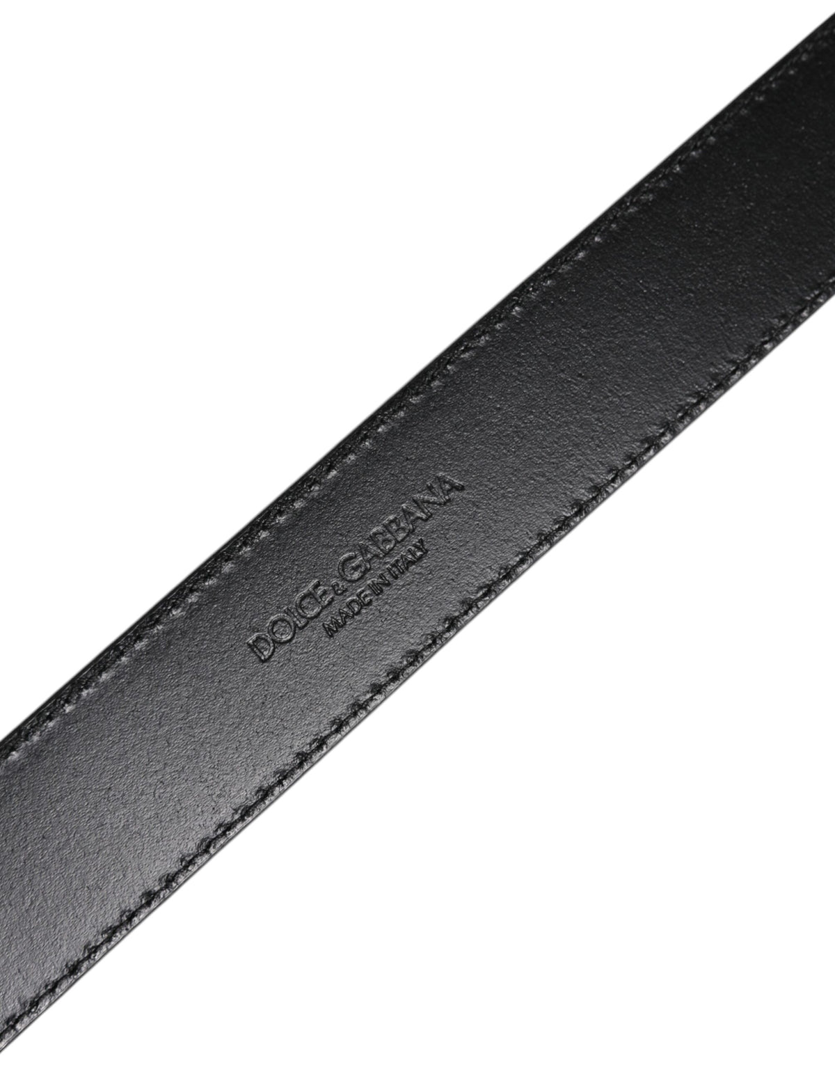 Silver Leather Classic Metal Logo Buckle Belt