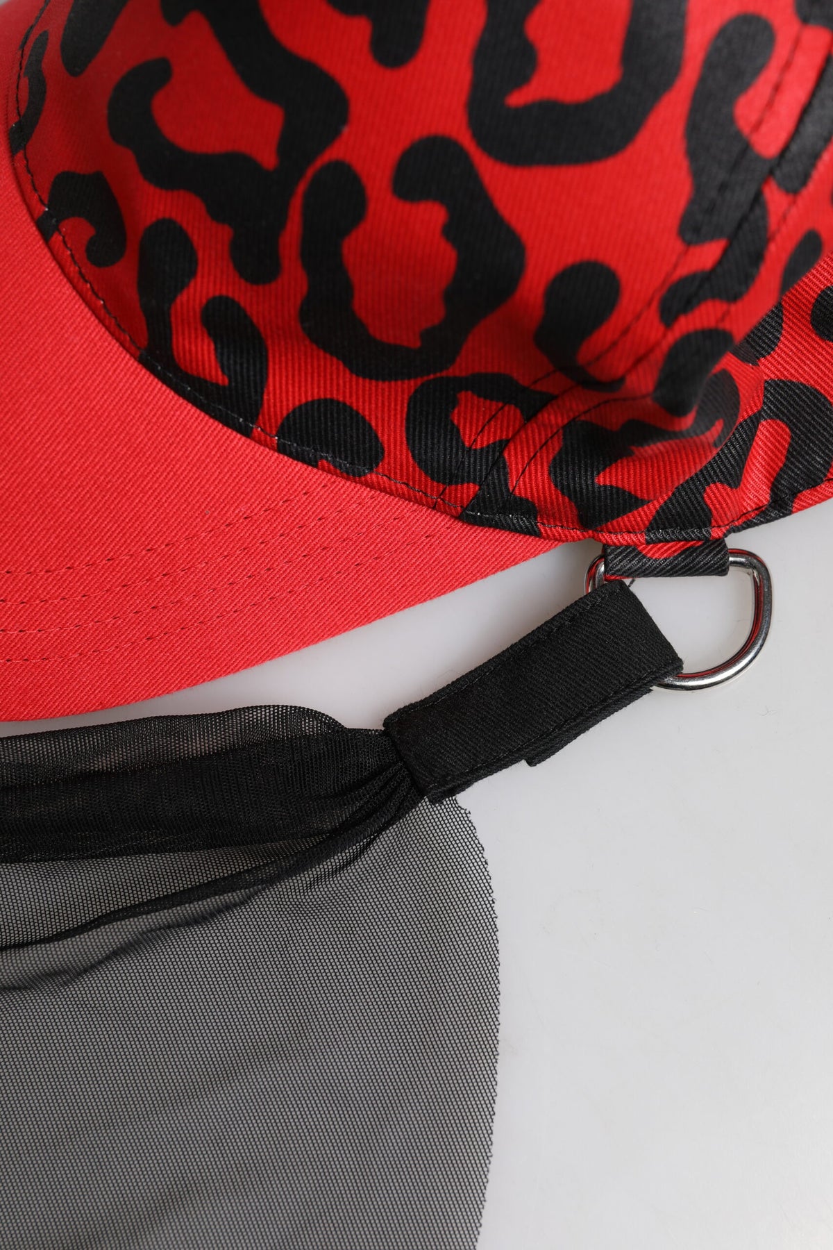 Red Cotton 6 Panels Women Baseball Cap